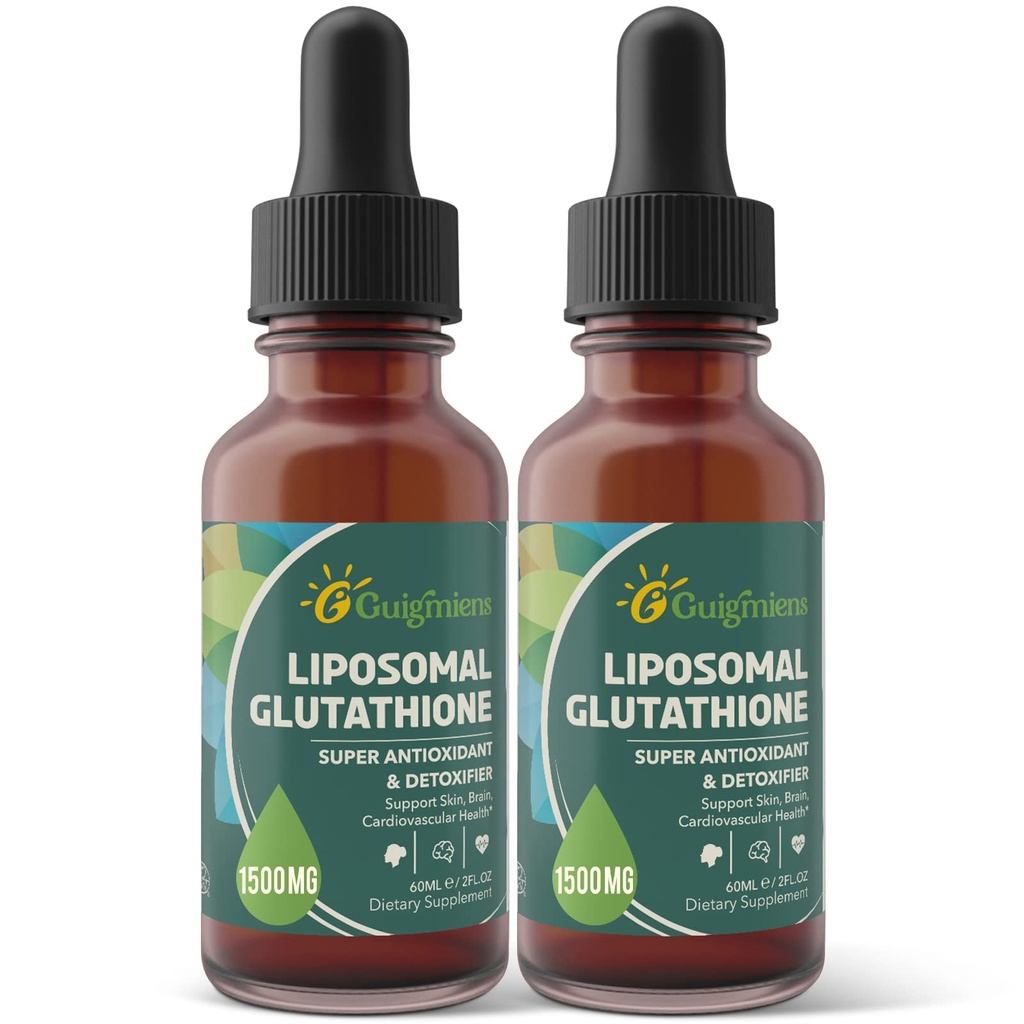 Lipozomální glutathion, Superior Absorpce, Tekutý glutathion dodatek, Výkonný antioxidant, Detox jater, imunitní Enhancer, Soy- Free, Non- GMO, Vegan & gluten Fre, 4 fl.oz, 1500 mg