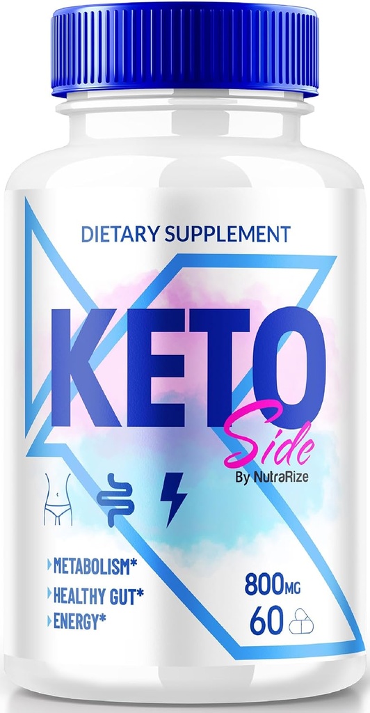 Keto Boční Kapsle, Premium dodatek k podpoře aktivního životního stylu, All- Natural Keto Podpora dosažení Fit a zdravé tělo, KetoSide Detox pilulky Recenze (60 Kapsle)