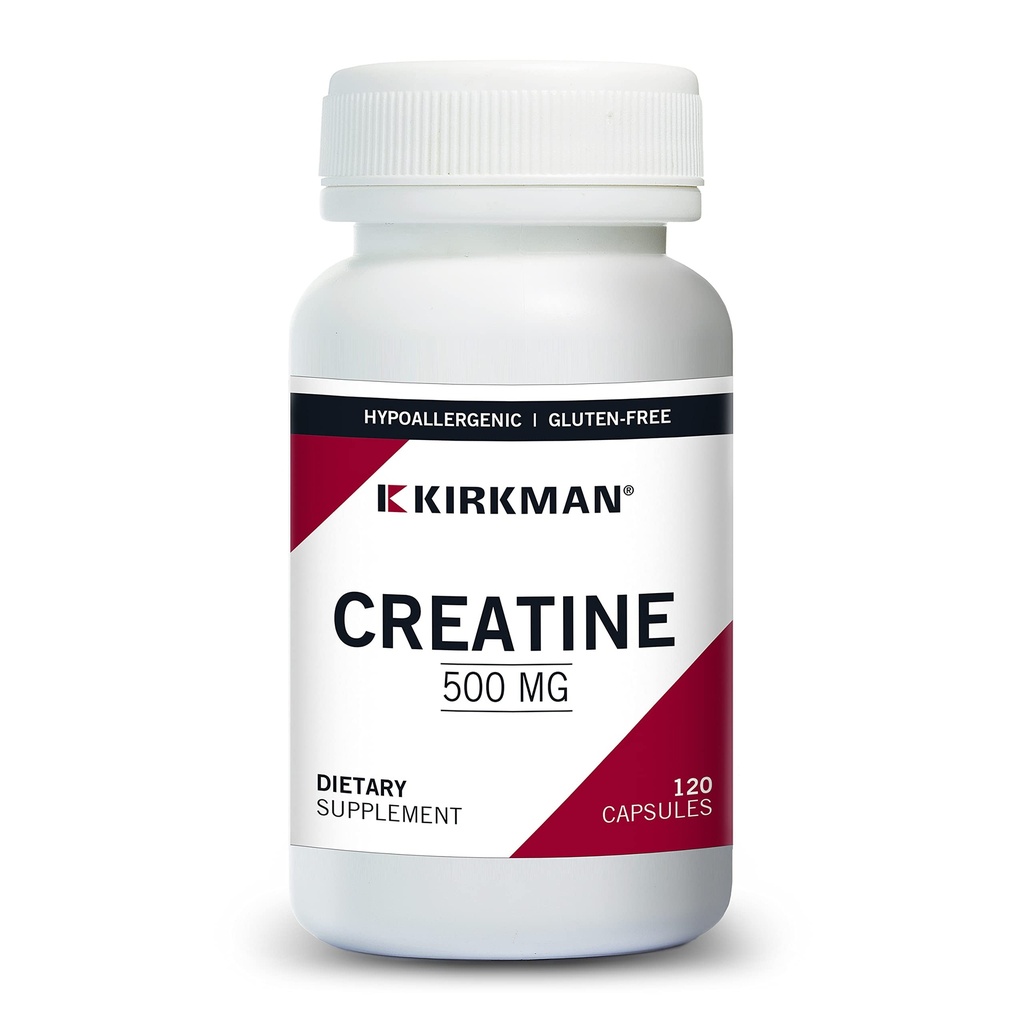 Kirkman Creatine 500 mg - hypoalergenní FLAVIS 124; 120 Vegetariánských kapslí 124; Aminová kyselina