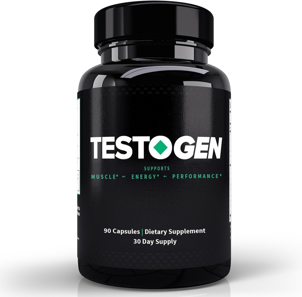 TestoGen Booster pro muže - Přírodní mužská vitalita dodatek k boji nízké energetické úrovně, boj s únavou, podpora kontroly hmotnosti, růst svalů a zaměření - 3-měsíční dodávky