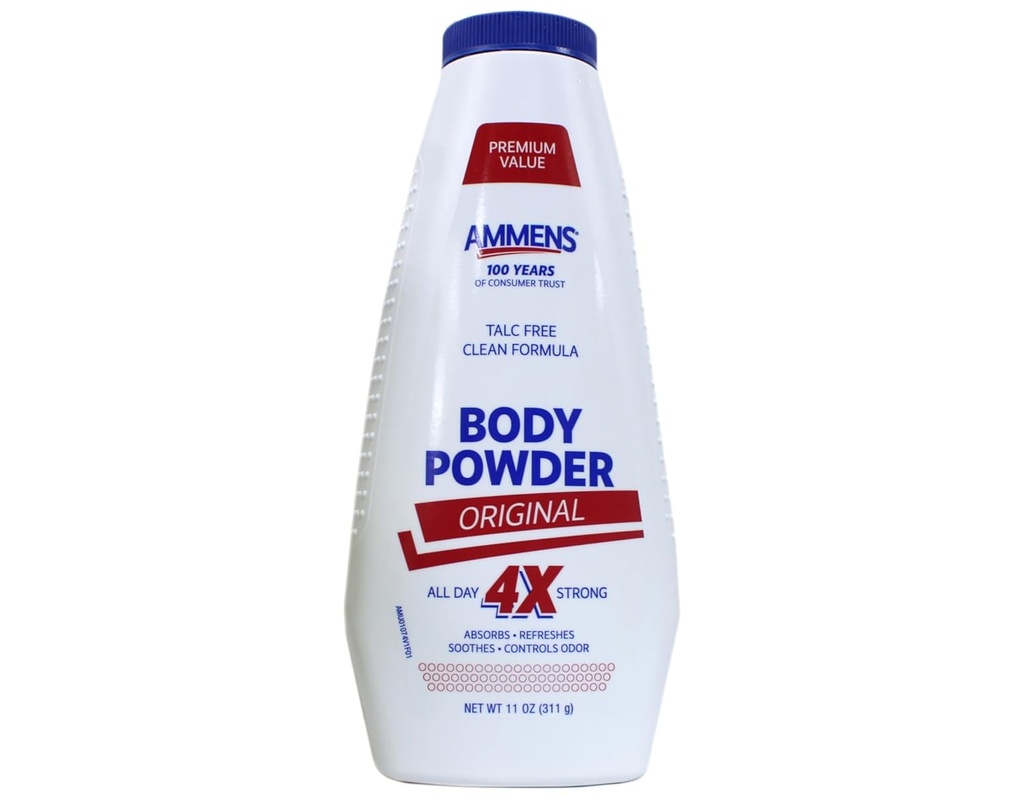 Ammens Original Medicated Powder, No Talc Formule, 11 Ounces