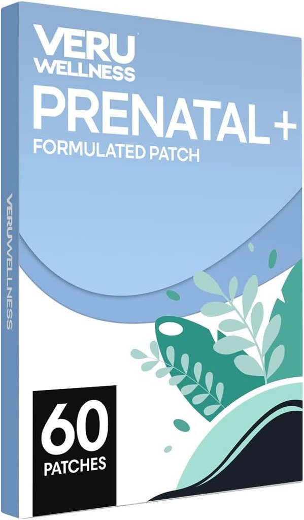 Veru Wellness Prenatal Plus Daily - esenciální multi prenatální folát, vápník, hořčík - samolepicí náplast (60 Patch)