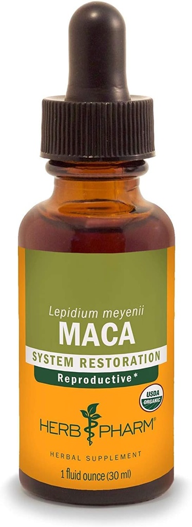 Herb Pharm Maca celý kořen, tekutý extrakt, 1.00 Fl Oz