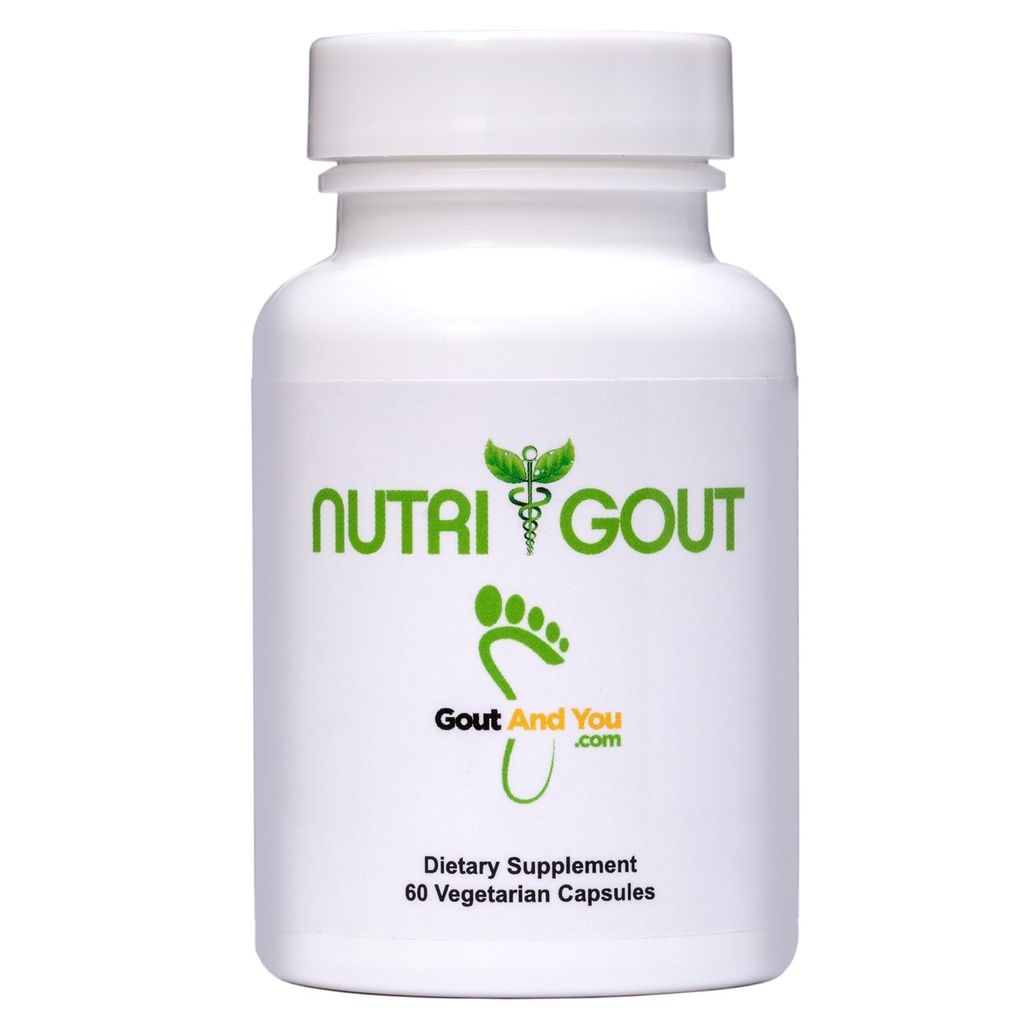 NutriGout Acid Cleanse Supplement w / turmeric, Celer seed, Bromelain, Mléko Thistle, Pampeliška a Chanca Piedra, 60 Vegetariánských kapslí 500 mg