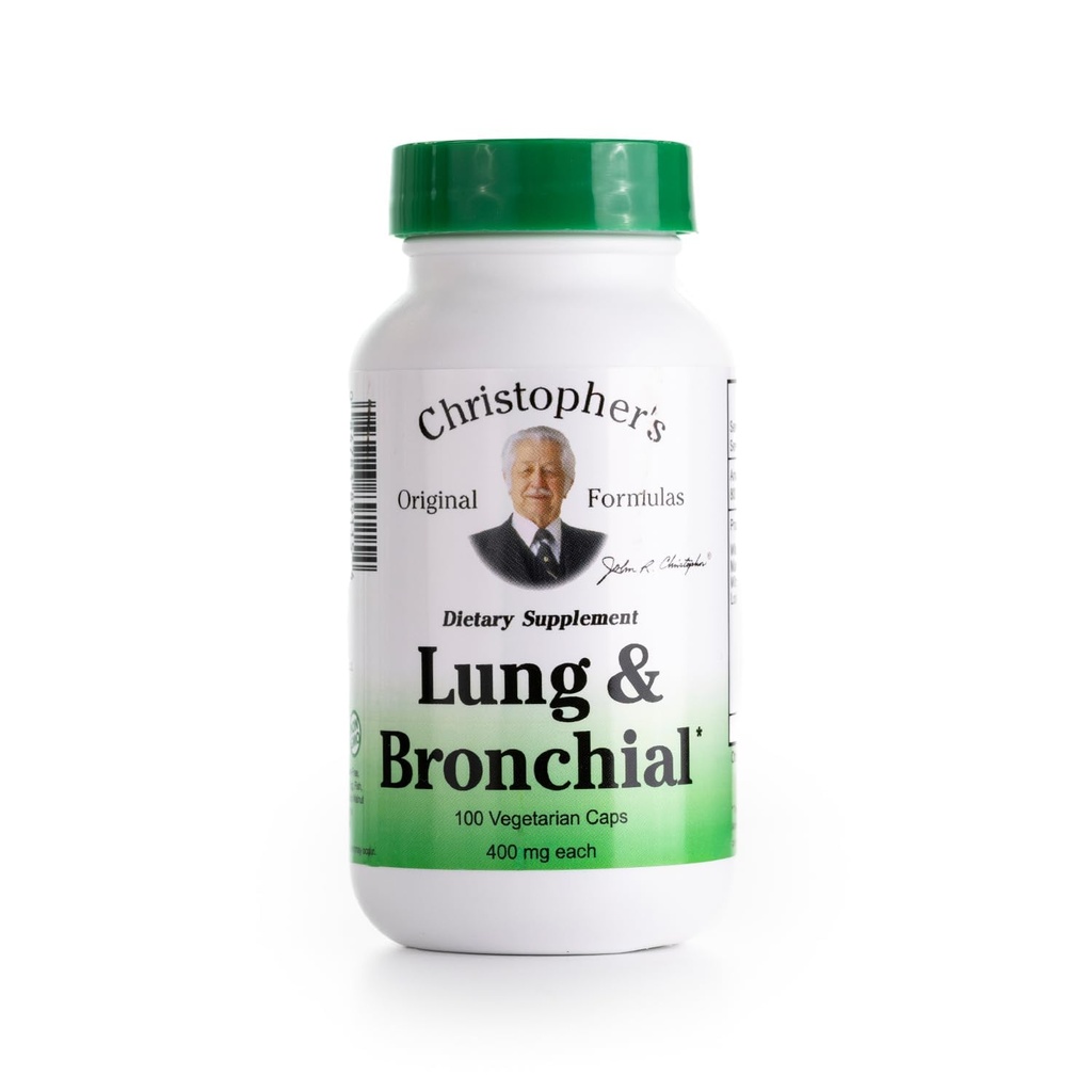 Christopher 's Original Performas Lung & Bronchial Formule - Vyčištění plic pro kuřáky - Podporuje respirační systém se synergistickou směsí bylin