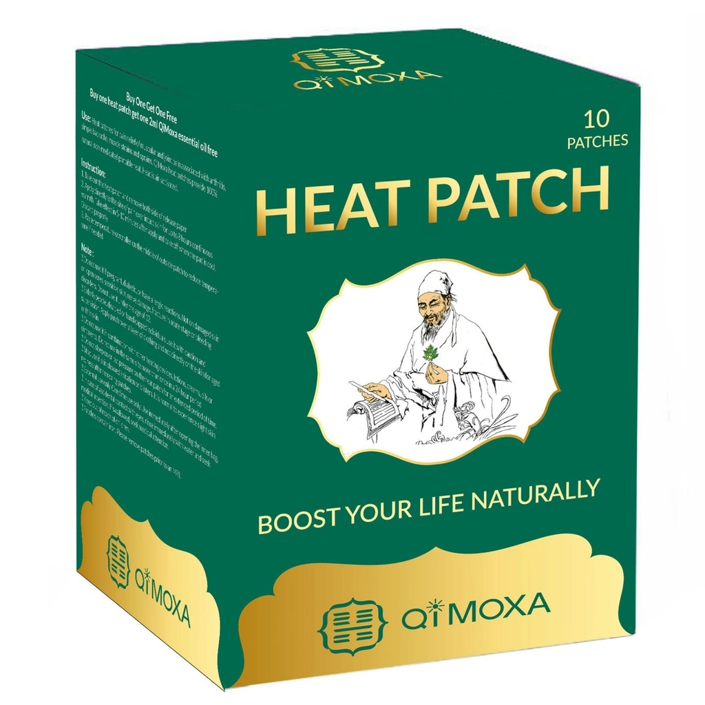 Natural Heat Patch-Neck, Rameno, Back, Elbow, Joint, Muscle, Cramps- Moxibustion Vital Energy Heating Pads Penetrate Deep- Fast Packs-Long Lasting Patches- 10PCS