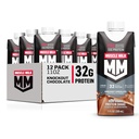 Muscle Milk Pro Advanced Nutrition Protein Shake, Knockout Chocolate, 11 Fl Oz Carton, 12 Pack, 32g Protein, 1g Sugar, 16 Vitamíny & Minerály, 5g Fiber, Workout Recovery, Balení May Vars