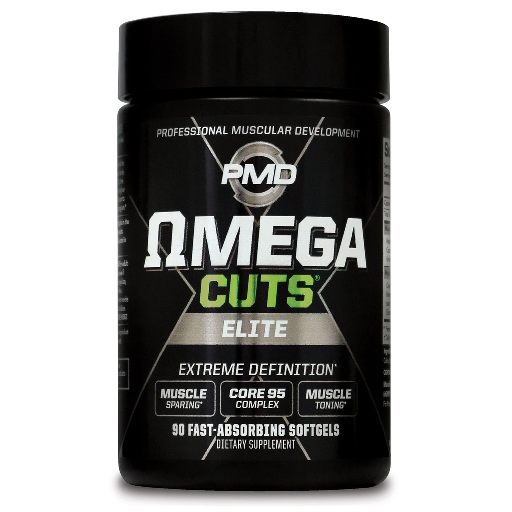 PMD Sports Omega řízne Elite Fat Loss- Muscle Defining Formule - Omega Fatty Acids, MCT a CLA pro svalovou definici a údržbu - Keto Friendly pro ženy a muže - Stimulant Free (90 Softgels)