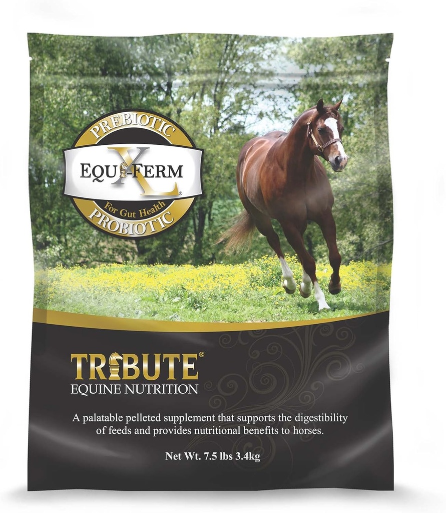 TRIBUTE Kalmbach Feeds Equiferm XL Prebiotic and Probiotic for Horse, 7,5 lb