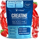 WELLNESS LABSRX Creatine Gummies 5000mg, 30 Podání Creatine Monohydrát Gummies, Strawberry Flavor Creatine for Men - balení po 2 ks