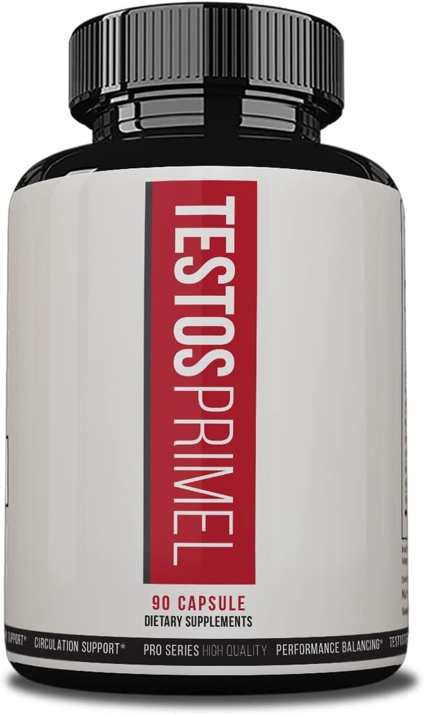 Testos Primel Advanced Formule, Testo Prime pilulky, TestoPrime dietní doplňky, 90 Zeleninové kapsle, 1 měsíc Dodávka