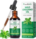 Organic oregano olej kapalné kapky, Koncentrované rostliny Wild oregano extrahovaný olej nebo muži & ženy zvýšení imunity / energie, podpora trávicího systému, non GMO Vegan 60ML / 2 Fl Oz