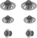 6Packs-Starkey Sluchátka Domes Open Oticon Sluchátka Domes malé střední velké 3 velikosti kompatibilní s Phonak Marvel & Paradise RIC BTE modely SDS 4.0-Black