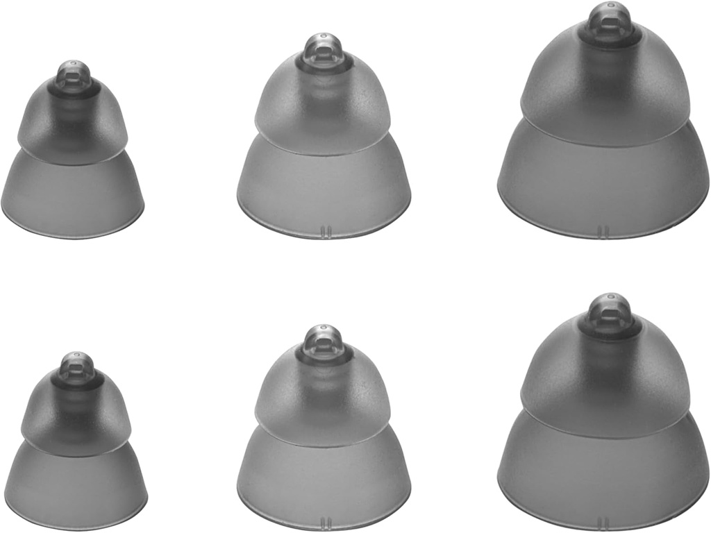 Smíšená sada Phonak Power Smokey Dome Small-Medium-Large Domes, Nahrazení Sonova, Domes pro podporu sluchu Všechny přijímače -1 Pack / 6 Domes Celkem