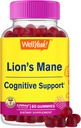 WellYeah Lions Mane Gummies pro dospělé (2,000mg) 124; Lions Mane Supplement Paměť a Focuse Support 124; Gluten Free, Non GMO Gum124; Berry Flavor 124; Lví hříva Gummies 60 Počet