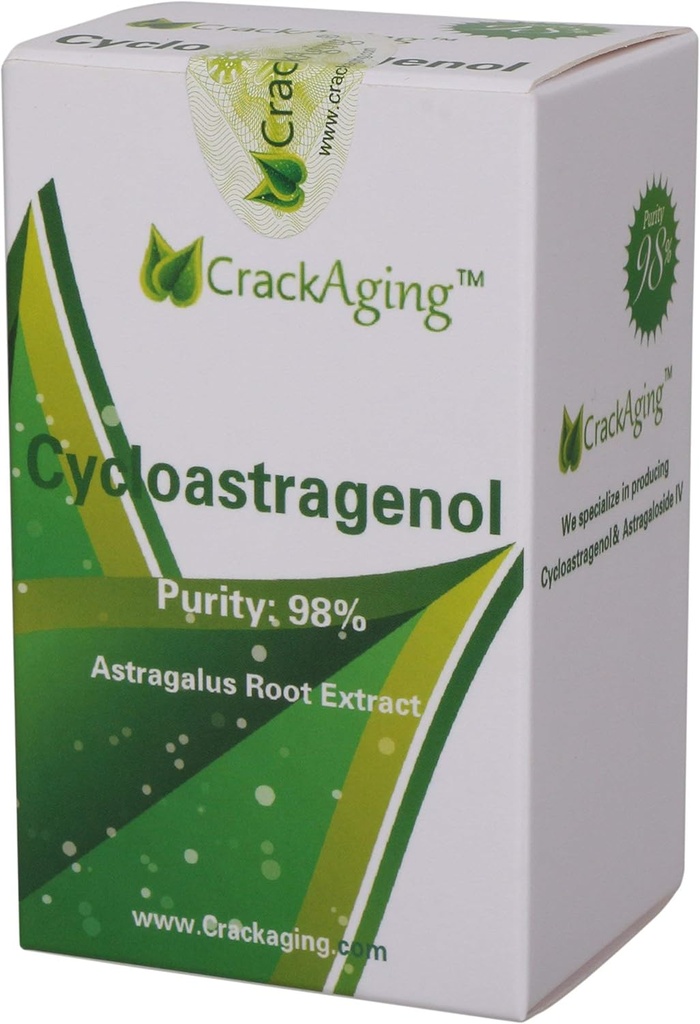 Cracking Super- Absorpce Cycloastragenol 98% Anti- Aging dodatek 124; Telomere Nutritional 10mg 60 Veggie Kapsle ve 2 lahvičkách