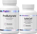 Teseract ProButyrate Gut Health & SafeCell S- Acetyl Glutathione Neuro Support Bundle - 600mg + 300mg, 120 + 60 Kapsle, Antioxidant & Gut Microbiome Balance