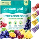 Venture Pal Sugar Free Electrolyte Powder Packets - Liquid Daily IV Drink Mix for Rapid Hydration & Party Recovery 124; 5 Vitamíny & 7 Electrolytes 124; Keto Friendly French 124; Non- GMO French 124; Certified Vegan French 124; 16 Sticks
