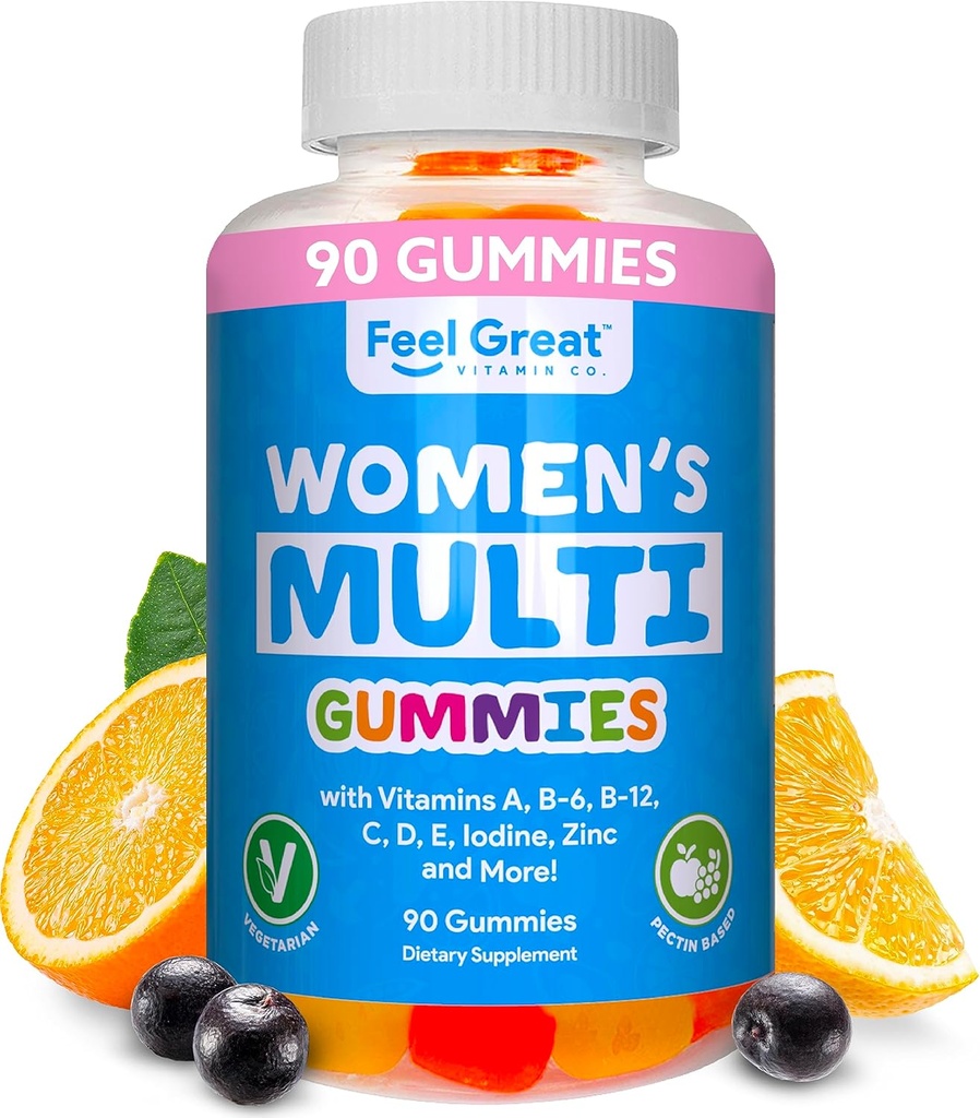Multivitamin Gummy pro ženy podle cítit velký vitamin Co 124; Multižvýkací Gummy dodatek s vitamínem A, B-6, B-12, C, D, E, Biotin, Cholin, kyselina listová, zinek a více