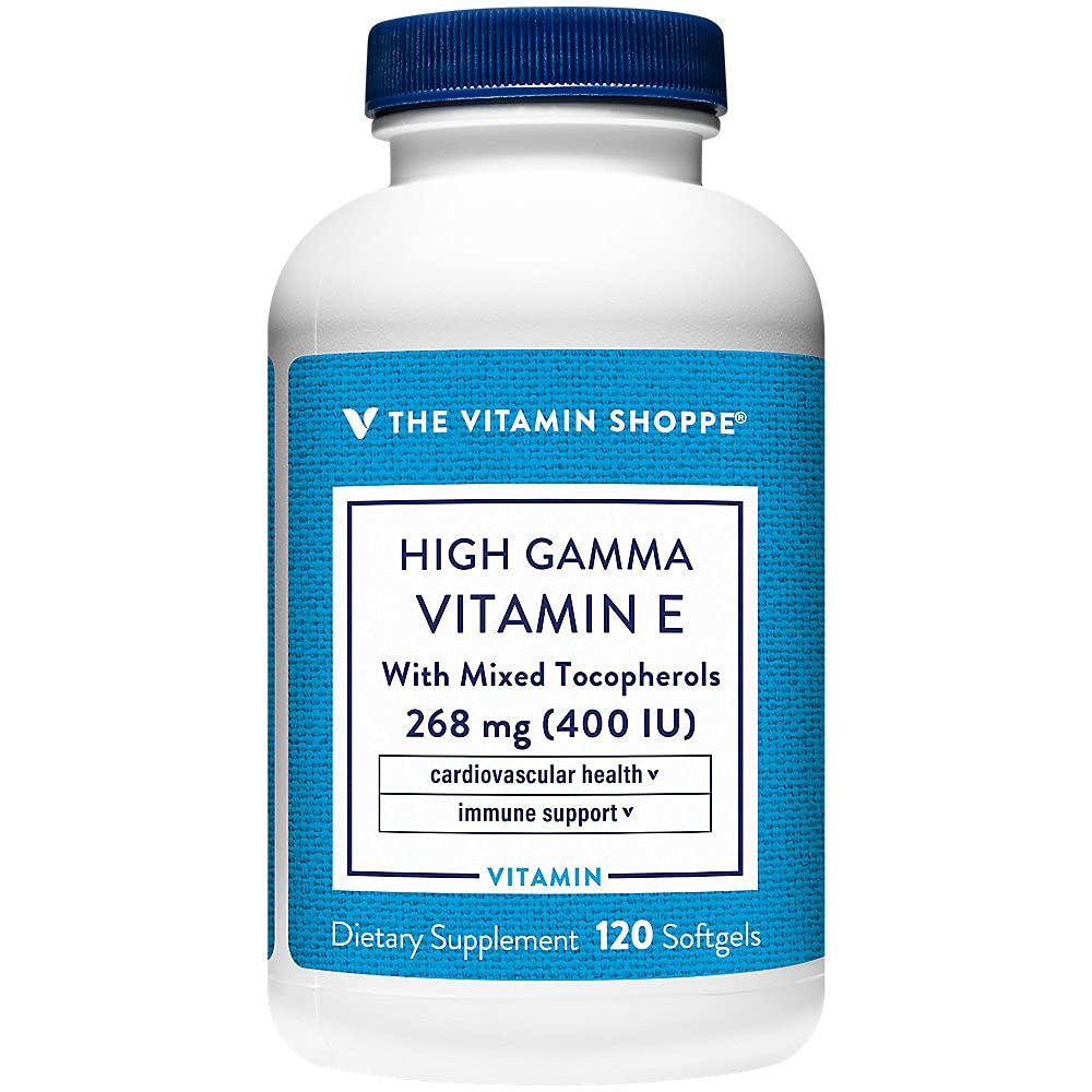 Vysoký gama vitamin E - podporuje imunitní a kardiovaskulární zdraví - 400 IU (120 Softgels)