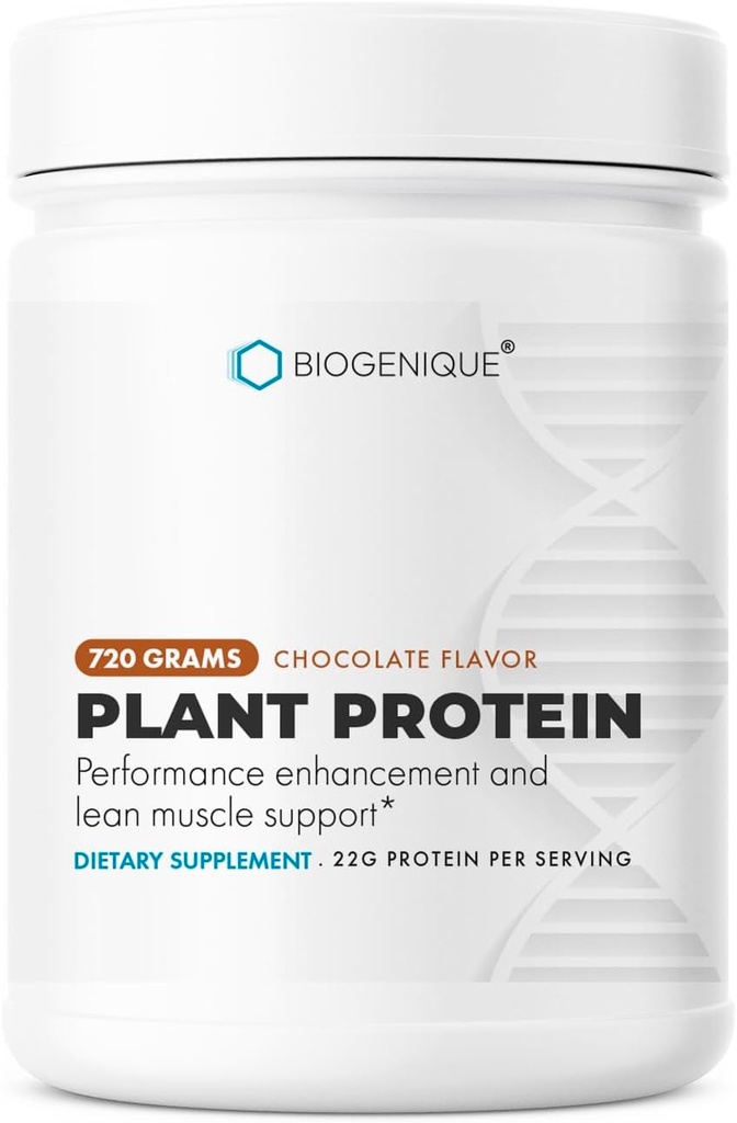 Vegan protein Powder Chocolate, 22g Plant Based Protein, Organic Pea & Brown Rice Protein for Muscle Support and Recovery, Made in USA - Vegan, Non- GMO, gluten zdarma