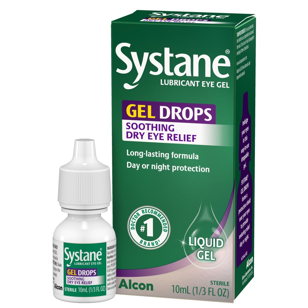 Systane Lubricant Eye Gel Drops, 10- ml (Balení květen Vary)