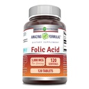 Amazing Appendias Folic Acid (vitamin B9) Doplněk 124; 5000 Mcg per Serving CLAS124; 120 Tablety CLAS124; Non- GMO CLAS124; Gluten- Free CLAS124; Made in USA