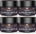 Ajoblanco 600mg přírodní himalájské organické Shilajit Resin - Himalájské zlaté Shilajit Resin s organickým Ayurvedic Blend ve vysoké potenci pro energii, sílu a imunitu, balení 4