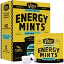 Viter Energy Caffeine Mints 80mg Extra Strength - 90 kusech Caffeinované s B vitaminy. Sugar Free Vegan Dech Mint. Energize nootropic Focus Booster pro rychlou pozornost (Pepermint Flavor, 30 Pack)