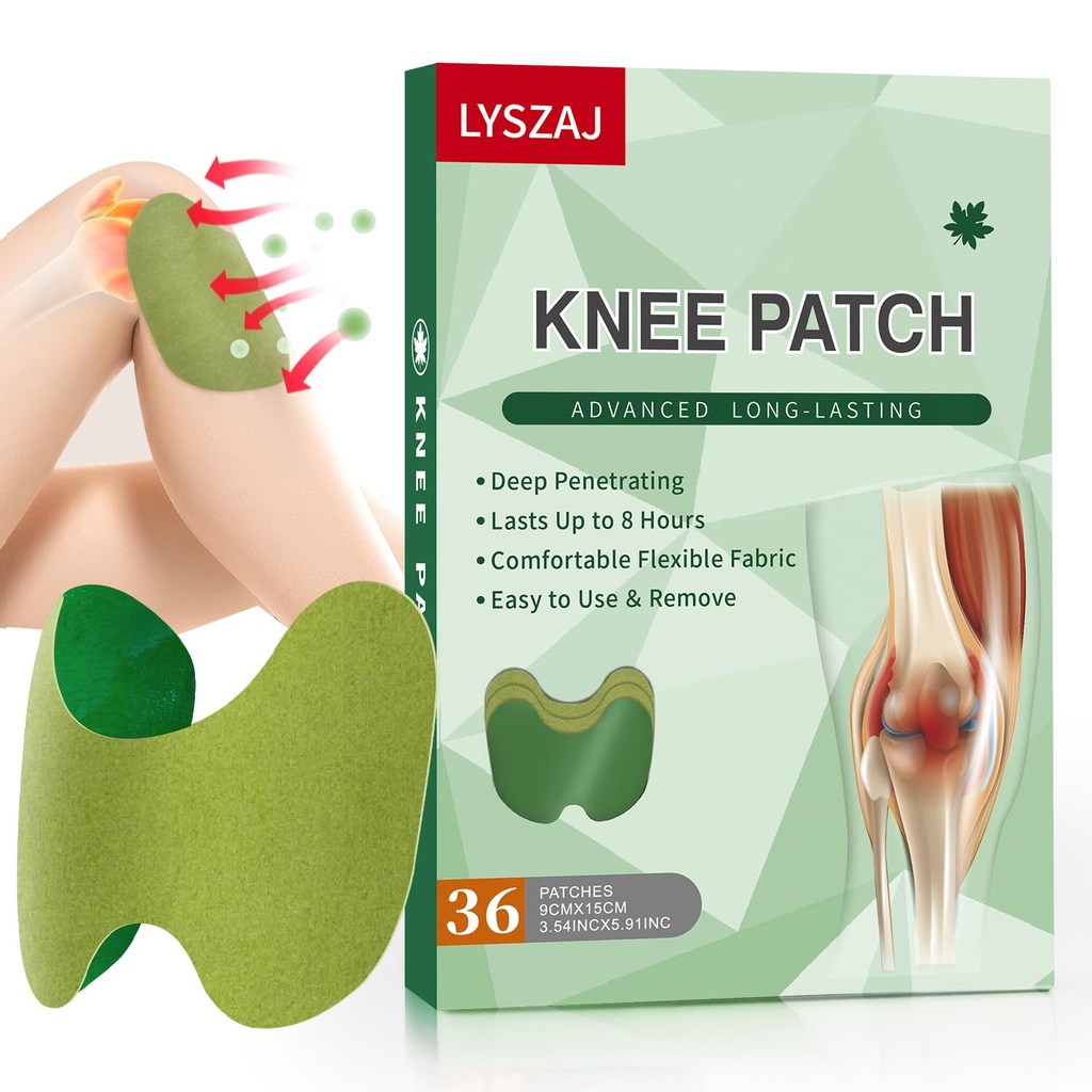 36Pcs Knee Patches, Wormwood Extract Nálepka 8- Hodinové Tepelné Záplaty Joint pro Knee, Back, Neck, Rameno