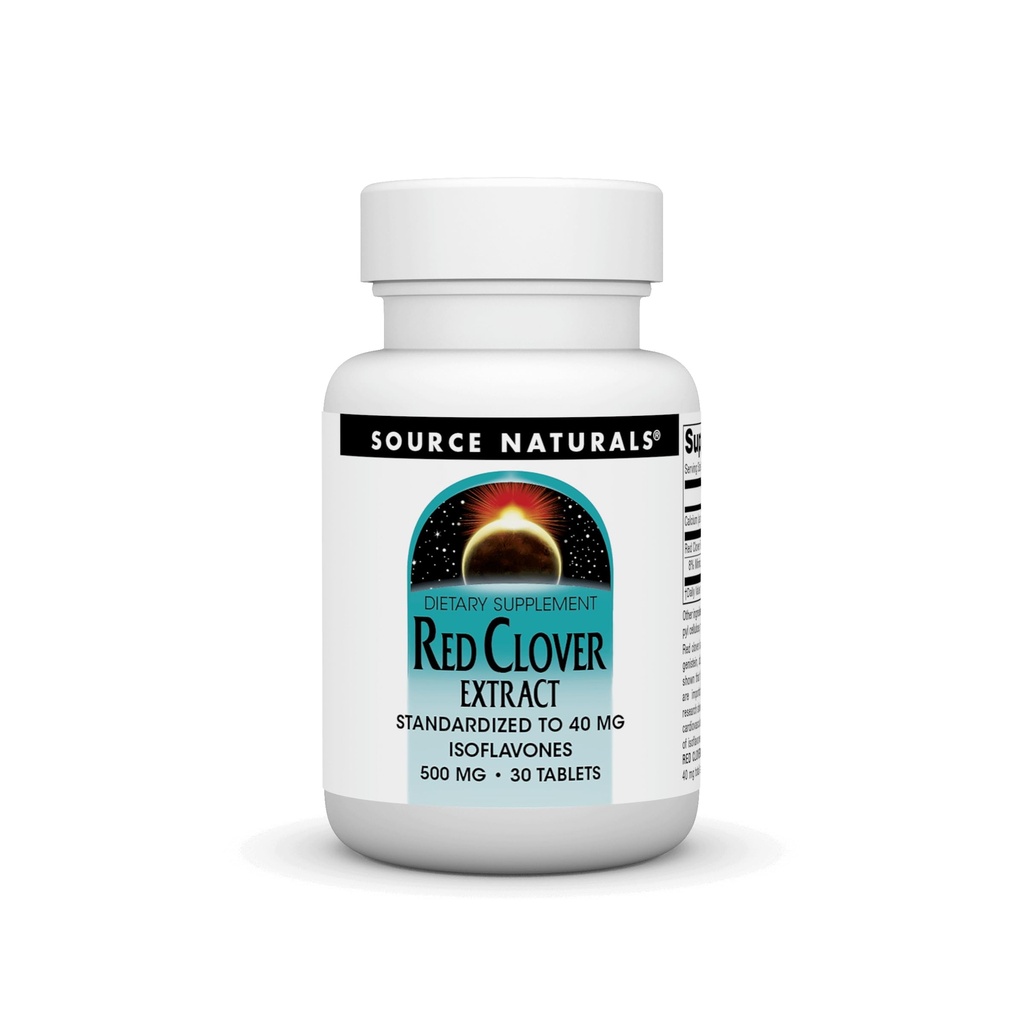 Zdroj Naturals Red Clover Extract, 500 Mg Tablet, 30 Počet