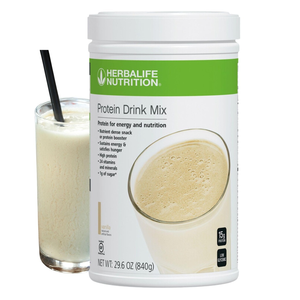 Herbalife HERBALIFE Protein Drink Mix: Vanilla chuť 840g, Nutrient Dense Zdravý Snack, Protein