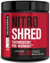 Jacked Factory NITROSURGE Shred Pre Workout dodatek - Energy Booster, Instant Strength Gains, Sharp Focus, Výkonná čerpadla - Nitric Oxide Booster & PreWorkout Powder - 30Sv, Ovocný punč