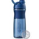 BlenderBottle SportMixer Bottle Perfect for Protein Shakes and Pre Workout, 28- Ounce, Navy