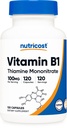 Nutricost Vitamin B1 (Thiamin) 100mg, 120 Kapsle - Gluten Free a Non- GMO