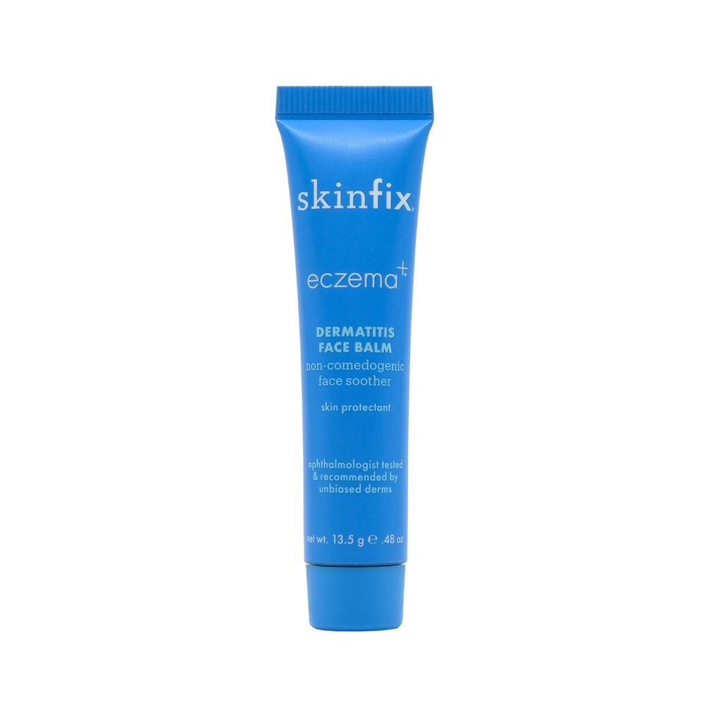Skinfix Eczema + Dermatitida Obličejový balzám: Cílová obličejová dermatitida, Eczema & Suché kožní náplasti, Koncentrovaný Balzám, který zanechává podrážděnou pokožku uklidněnou a chráněnou, 0.48 Fl Oz