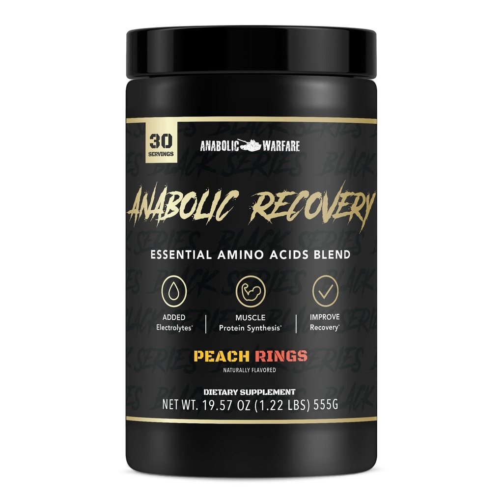 Anabolické zotavení, esenciální aminokyseliny, Post Workout Recovery, Premium Hydration, Build Muscle * (Peach Rings, 30 Servings)