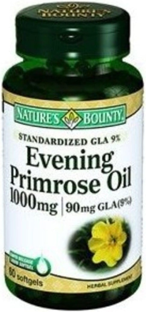 Nature 's Bounty Evening Primrose Oil, 90mg, 60 Softgels (balení po 3)