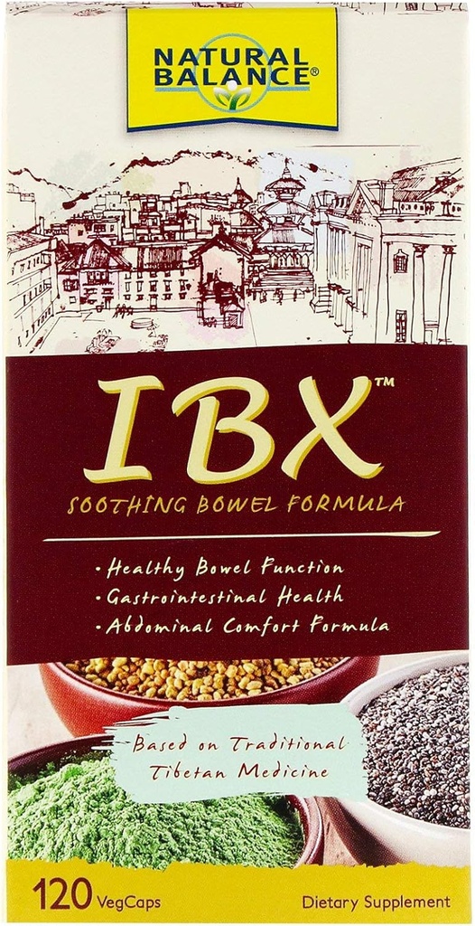 Přírodní bilance IBX Soothing Bowel Formule, 120 VegCaps