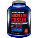 BODYTECH Micelar Casein Protein Powder, Pomalé uvolnění pro noční svalové zotavení - 24 gramů proteinu per Serving - Bohatá čokoláda (4 libry)