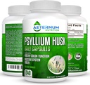 Aeternum Psylium Husk Caps USA Made - Premium všechny přírodní Vláknité doplňky - 240 Husk Powder Kapsle 725 Mg per Serving, Podporuje zdravý trávicí systém - Všechny přírodní 100% rozpustný