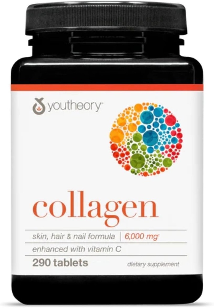 Youtheory Collagen, w / Vitamin C - 290 tablet - Balení po 1 ks