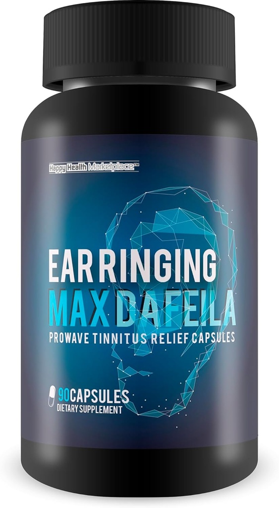 Ušní vyzvánění Max Dafeila Prowave Tinnitus Relief Kapsle - Naše nejlepší přírodní ušní vyzvánění Remedy - Ušní vyzvánění Relief Ušní dodatek - Ušní zdravotní doplňky - Ušní vyzvánění doplňky - Pro vyzvánění Uši