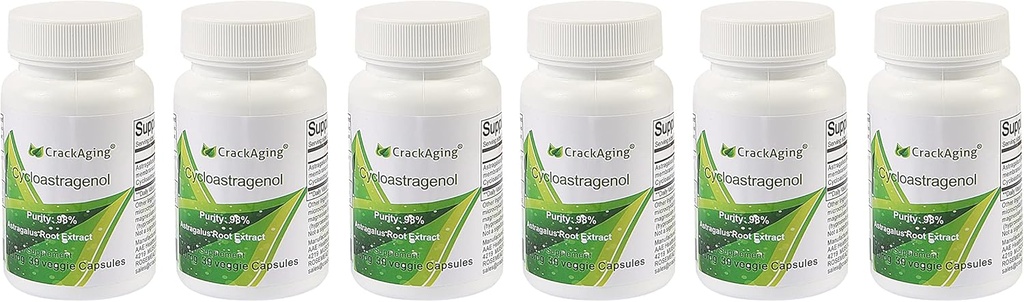Extrakce Super- Absorpce Cykloastragenol 98% Anti- Aging & Telomeráza Activátor Doplňky (5mg 180 Kapsle)