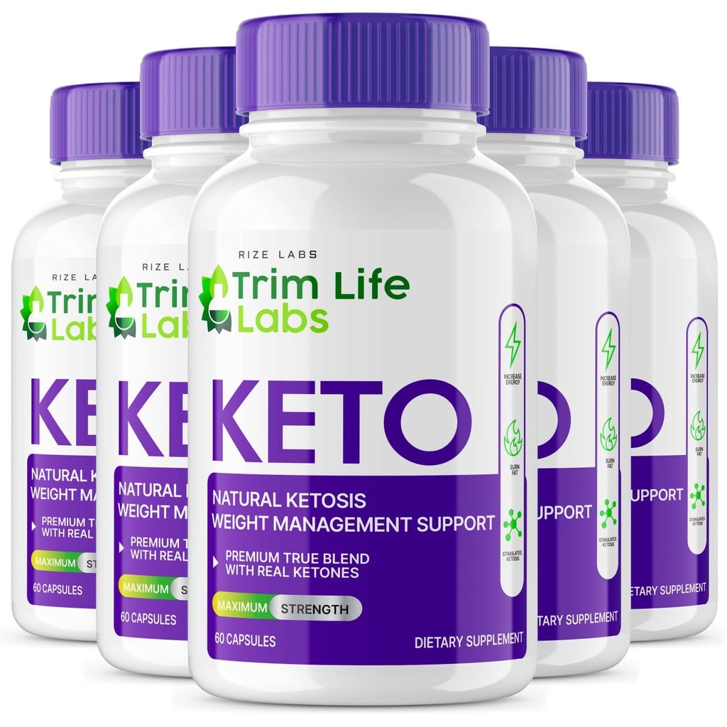 Rize laboratoře - - Trim Life Labs Keto Kapsle - Váhové ztráty pilulky - Podpora maximální pevnost Formule, Keto + ACV dodatek (300 Kapsle)