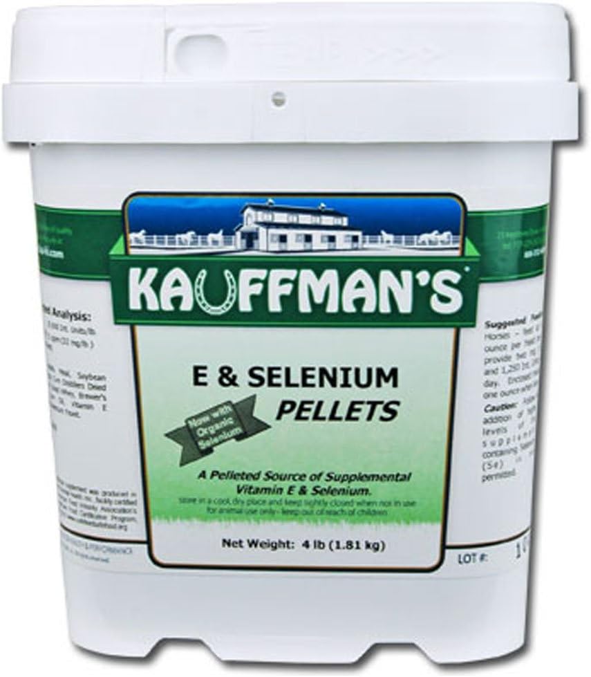Kauffmanovo zdraví zvířat Vitamin E & Selen Pelety 4 lb