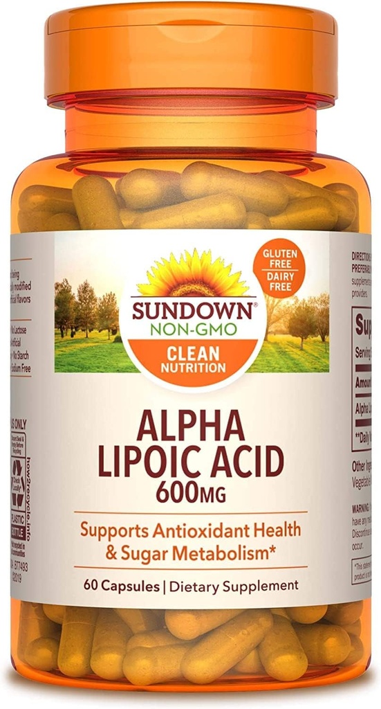 Sundown Naturals Super Alpha Lipoic Acid 600 mg Kapsle
