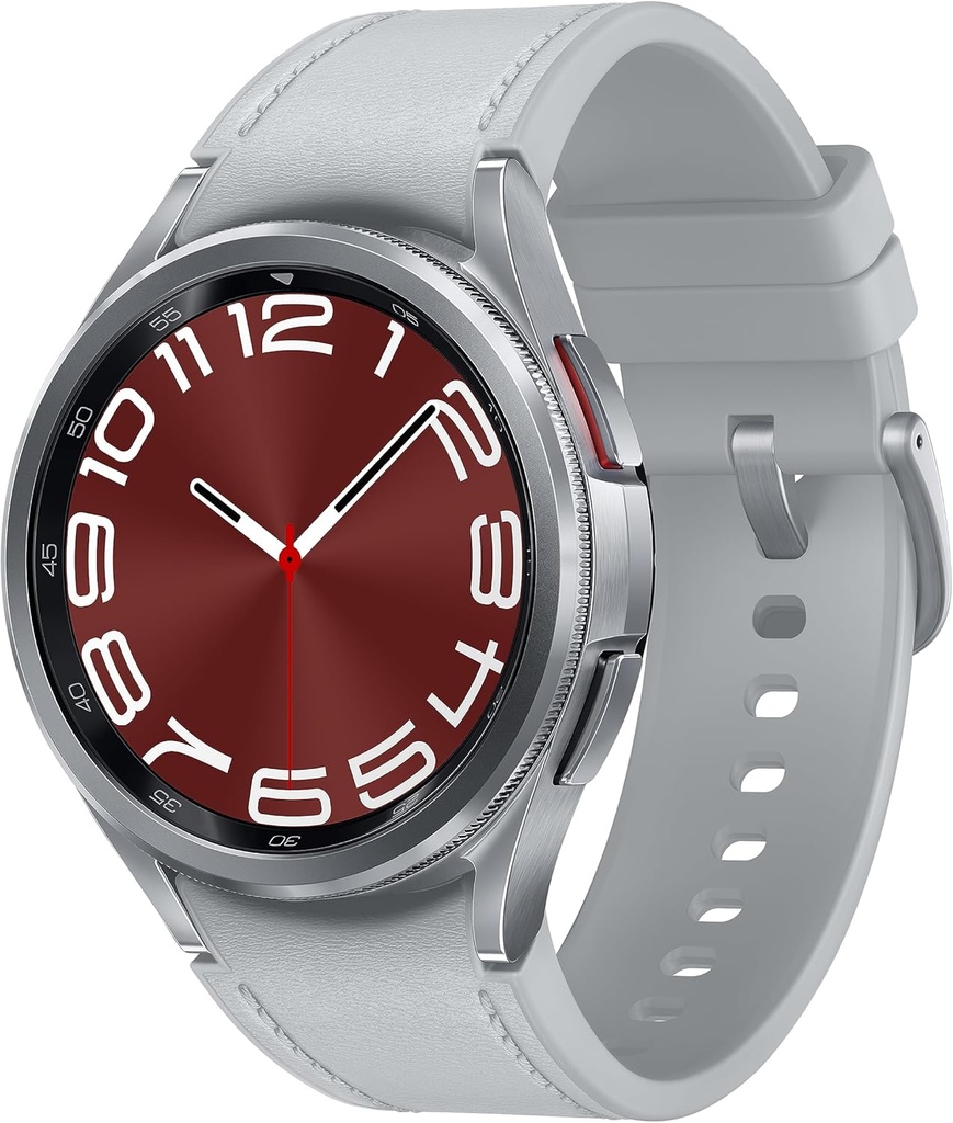 SAMSUNG Galaxy Watch 6 Classic 43mm Bluetooth Smartwatch, Rotating Bezel, Fitness Tracker, Personalized HR zóny, Advanced Sleep Coaching, Heart Monitor, BIA senzor, Zdraví Insights, US Version Silver