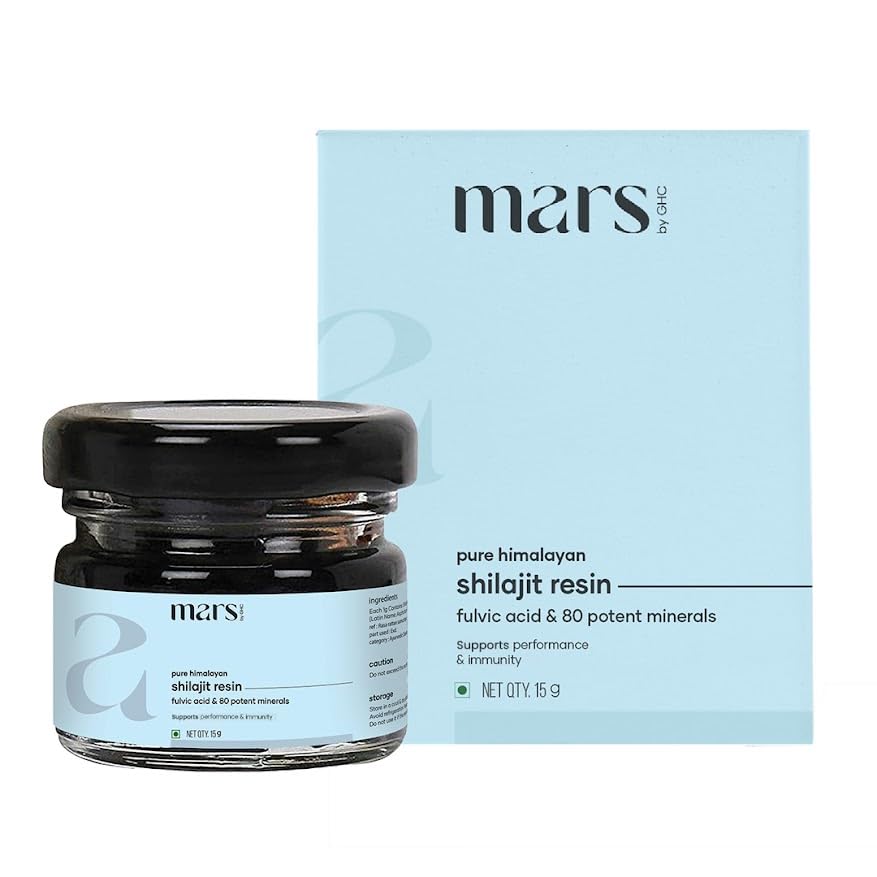 Mars Himalayan Organic Shilajit Resin 124; Natural Resin Sourced from The Himalayas Israe124; Podporuje Vitalitu, Energy & Celkově Wellness 124; 15g Israe124; Balení po 1