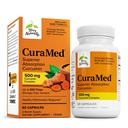 Terry Přirozeně CuraMed 500mg - Antioxidant Supplement for Brain & Imunitary Health Support - dodatek s kurkuminovým a kurkuminovým esenciálním olejem - Herbal Játra Support - 60 Softgels